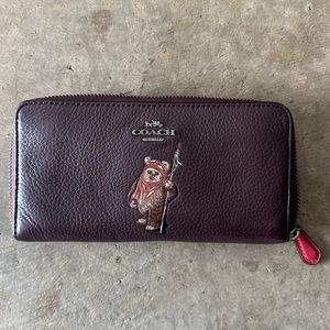 Star Wars X Coach Accordion Zip Wallet With Ewok